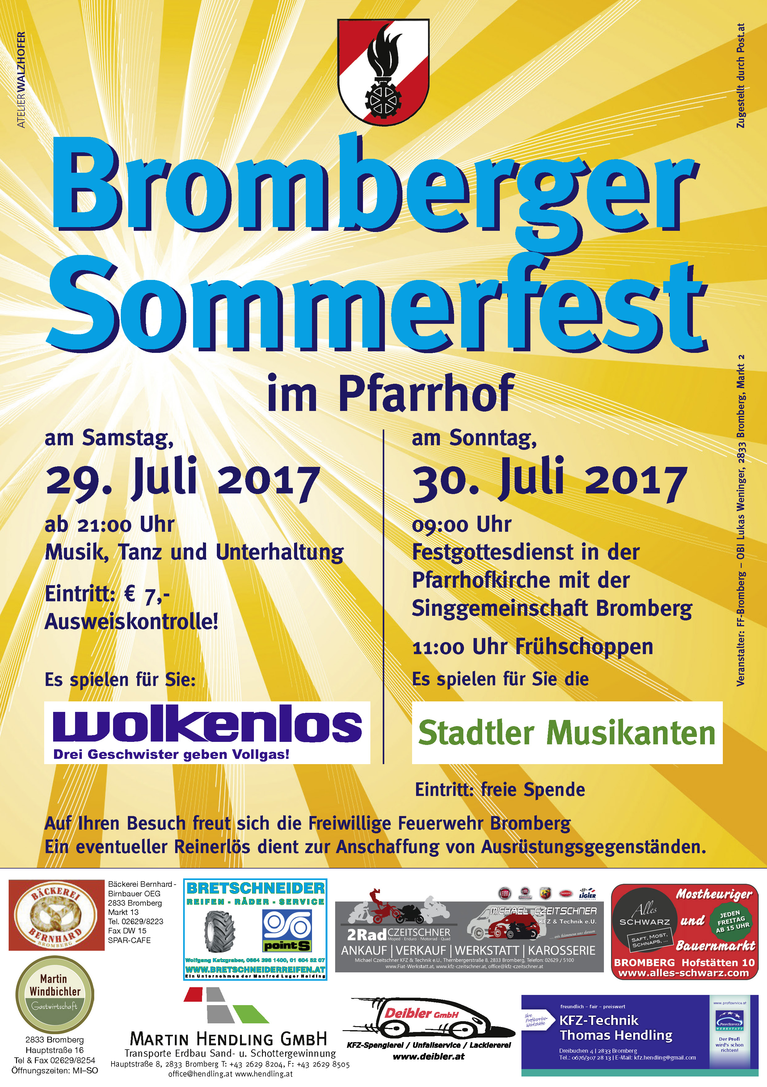Plakat Sommerfest 2017