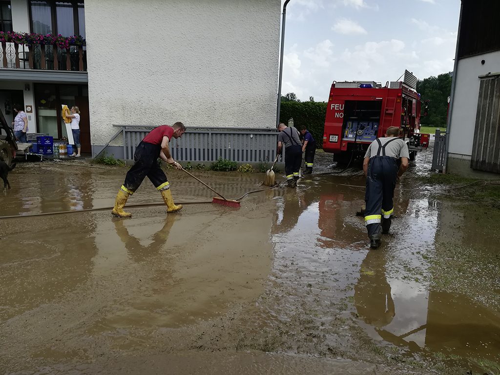 Unwetter über Bromberg