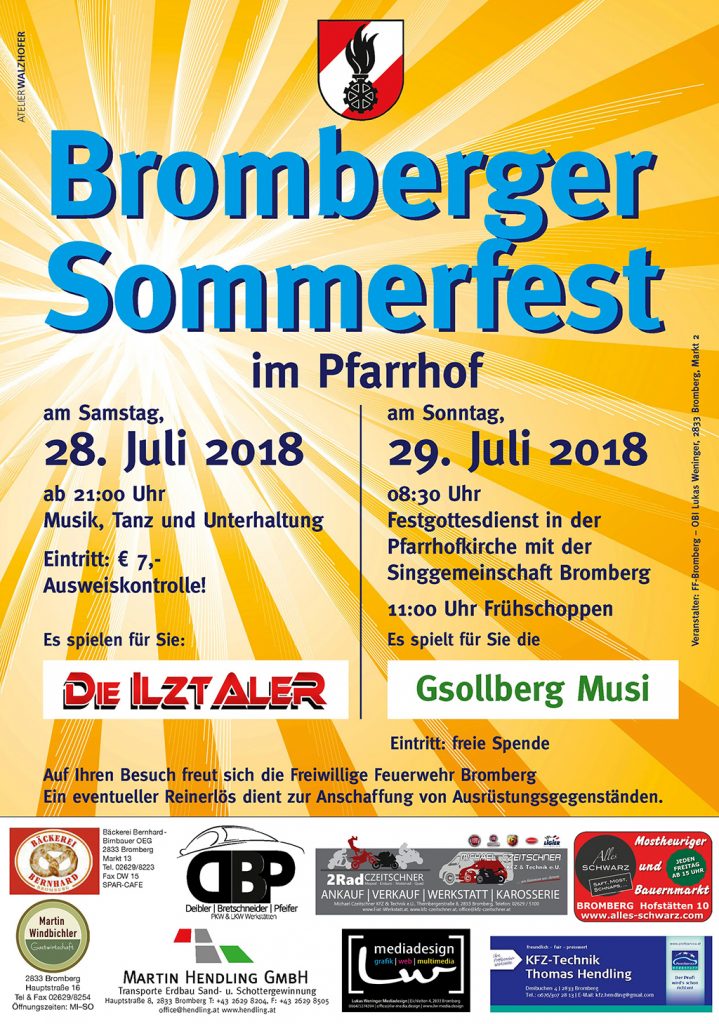 Plakat Sommerfest