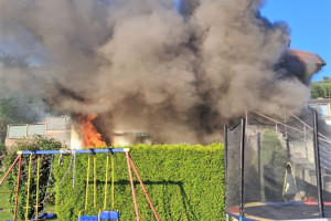 Garagenbrand in Bromberg