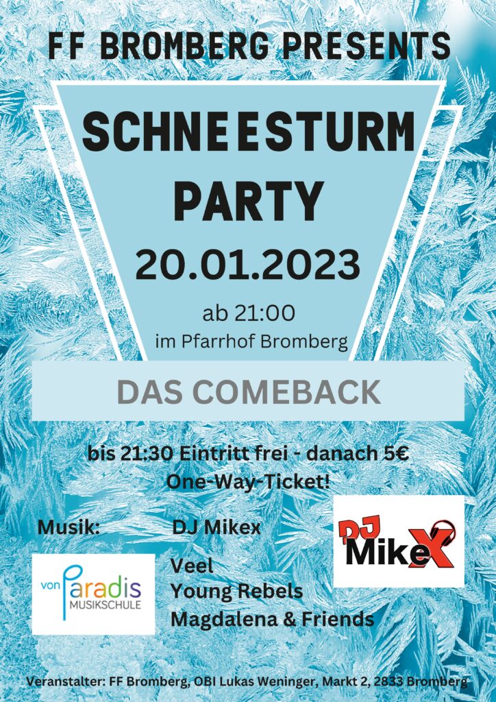 Schneesturmparty