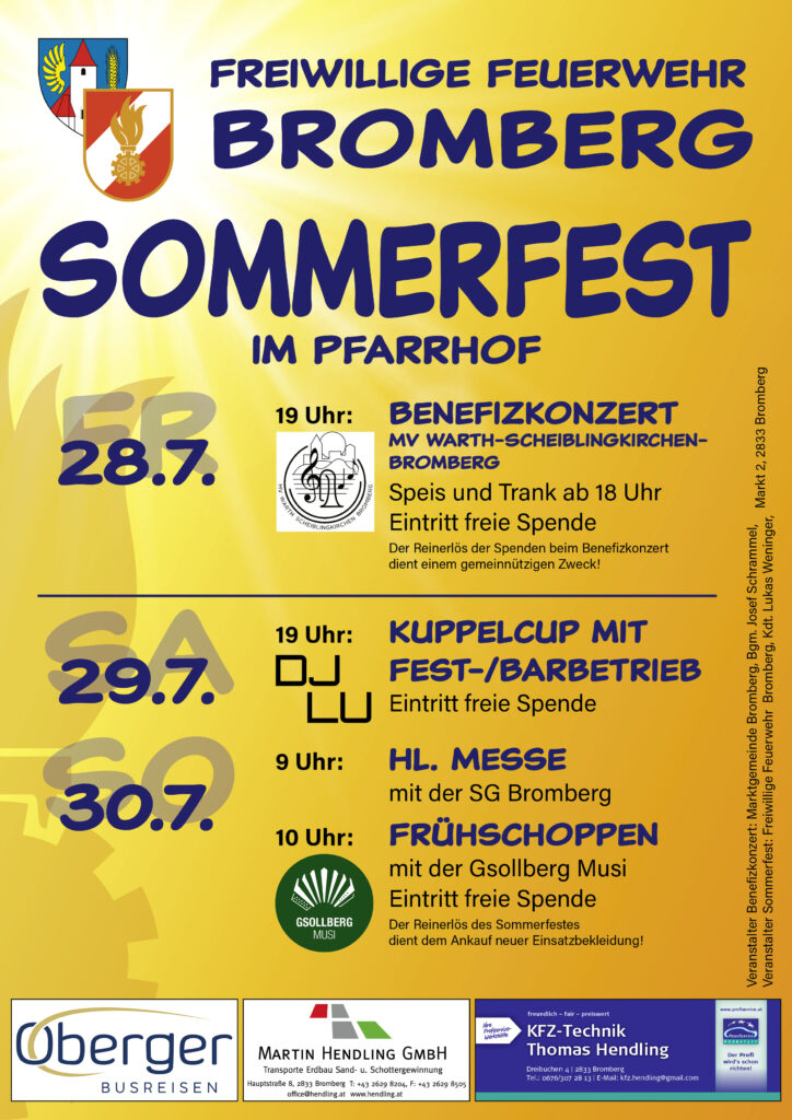Plakat Sommerfest  2023